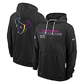 Men's Houston Texans Black 2025 Crucial Catch Dri-FIT Hoodie,baseball caps,new era cap wholesale,wholesale hats