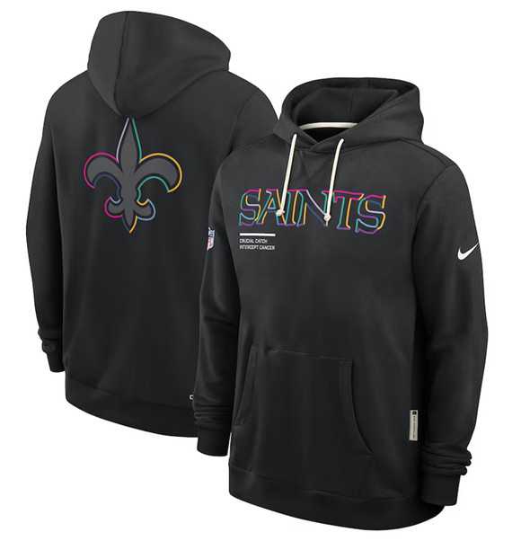 Men's New Orleans Saints Black 2025 Crucial Catch Dri-FIT Hoodie,We sell and wholesale Men's New Orleans Saints Black 2025 Crucial Catch Dri-FIT Hoodie on line form chian!