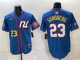 Men's National League #23 Ryne Sandberg Blue 2025 All-Star Edition Limited Stitched Jersey,baseball caps,new era cap wholesale,wholesale hats