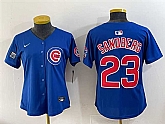 Youth Chicago Cubs #23 Ryne Sandberg Royal 'Ryne Sandberg Tribute' Vapor Limited V2 Stitched Jersey,baseball caps,new era cap wholesale,wholesale hats