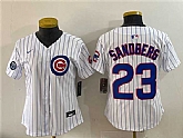 Youth Chicago Cubs #23 Ryne Sandberg White Pinstripe 'Ryne Sandberg Tribute' Vapor Limited V2 Stitched Jersey,baseball caps,new era cap wholesale,wholesale hats