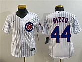 Youth Chicago Cubs #44 Anthony Rizzo White Cool Base Stitched Jersey,baseball caps,new era cap wholesale,wholesale hats