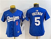 Youth Los Angeles Dodgers #5 Freddie Freeman Royal Gold Limited Stitched Jersey,baseball caps,new era cap wholesale,wholesale hats