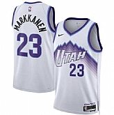 Men's Utah Jazz #23 Lauri Markkanen White 2025 Association Edition Stitched Jersey Dzhi,baseball caps,new era cap wholesale,wholesale hats