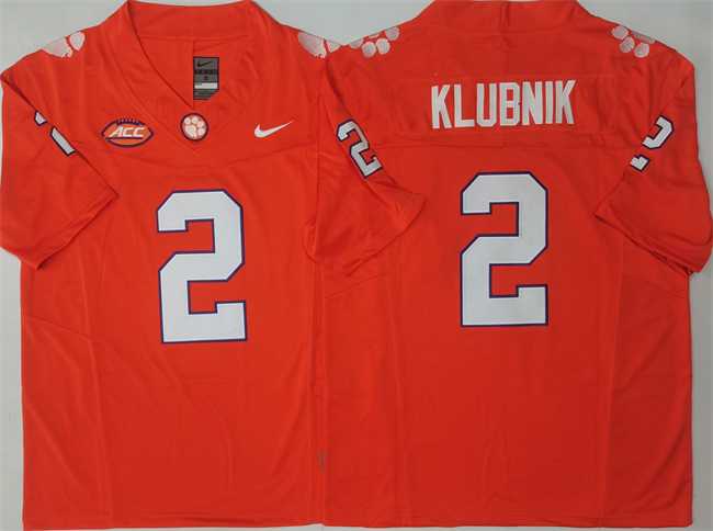 Men's Clemson Tigers #2 Cade Klubnik Orange F.U.S.E. Stitched Football Jersey,We sell and wholesale Men's Clemson Tigers #2 Cade Klubnik Orange F.U.S.E. Stitched Football Jersey on line form chian!