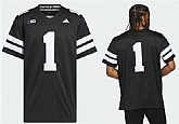 Men's Nebraska Cornhuskers #1 Black Stitched Football Jersey,baseball caps,new era cap wholesale,wholesale hats