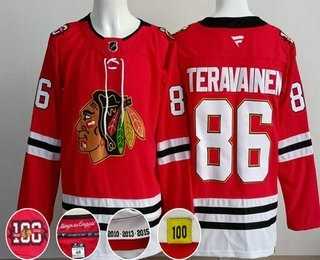 Men's Chicago Blackhawks #86 Teuvo Teravainen Red 100 Years Anniversary Authentic Jersey,We sell and wholesale Men's Chicago Blackhawks #86 Teuvo Teravainen Red 100 Years Anniversary Authentic Jersey on line form chian!