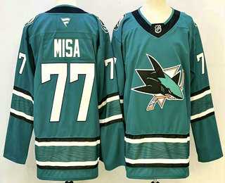 Men's San Jose Sharks #77 Michael Misa Teal Authentic Jersey,We sell and wholesale Men's San Jose Sharks #77 Michael Misa Teal Authentic Jersey on line form chian!