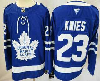 Men's Toronto Maple Leafs #23 Matthew Knies Blue Authentitc Jersey,We sell and wholesale Men's Toronto Maple Leafs #23 Matthew Knies Blue Authentitc Jersey on line form chian!