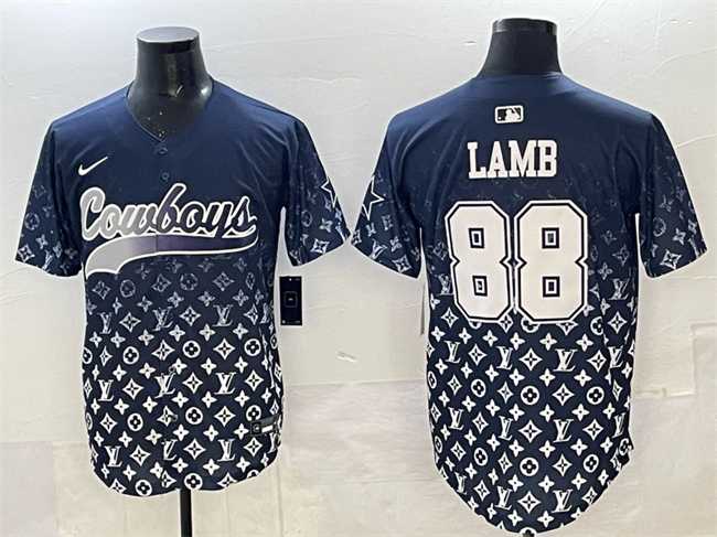 Men's Dallas Cowboys #88 CeeDee Lamb Navy Limited Stitched Baseball Jersey,We sell and wholesale Men's Dallas Cowboys #88 CeeDee Lamb Navy Limited Stitched Baseball Jersey on line form chian!