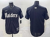 Men's Las Vegas Raiders Blank Black 'Gothic Sin City Shadows Edition' Vapor Limited Stitched Baseball Jersey,baseball caps,new era cap wholesale,wholesale hats