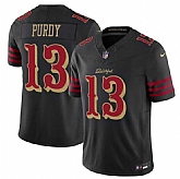 Men's San Francisco 49ers #13 Brock Purdy Black 2025 F.U.S.E. 'Rivalries' Vapor Limited Stitched Jersey Dzhi,baseball caps,new era cap wholesale,wholesale hats