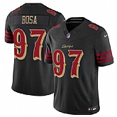 Men's San Francisco 49ers #97 Nick Bosa Black 2025 F.U.S.E. 'Rivalries' Vapor Limited Stitched Jersey Dzhi,baseball caps,new era cap wholesale,wholesale hats