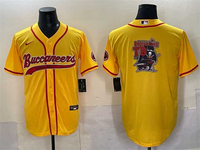 Men's Tampa Bay Buccaneers Team Big Logo Gold Cool Base Stitched Baseball Jersey,We sell and wholesale Men's Tampa Bay Buccaneers Team Big Logo Gold Cool Base Stitched Baseball Jersey on line form chian!