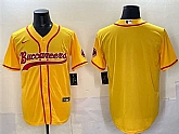Men's Tampa Bay Buccaneers Blank Gold Cool Base Stitched Baseball Jersey,baseball caps,new era cap wholesale,wholesale hats