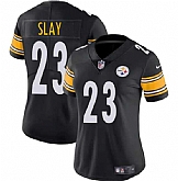 Women's Pittsburgh Steelers #23 Darius Slay Black 2025 Vapor Untouchable Limited Stitched Jersey(Run Small) Dzhi,baseball caps,new era cap wholesale,wholesale hats