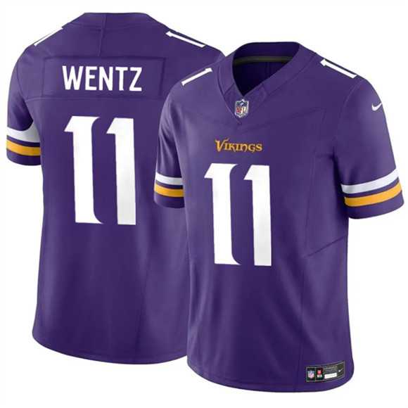 Men & Women & Youth Minnesota Vikings #11 Carson Wentz Purple 2024 F.U.S.E. Vapor Untouchable Limited Stitched Jersey,We sell and wholesale Men & Women & Youth Minnesota Vikings #11 Carson Wentz Purple 2024 F.U.S.E. Vapor Untouchable Limited Stitched Jersey on line form chian!