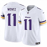 Men & Women & Youth Minnesota Vikings #11 Carson Wentz White 2025 F.U.S.E. Vapor Untouchable Limited Stitched Jersey,baseball caps,new era cap wholesale,wholesale hats