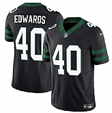 Men & Women & Youth New York Jets #40 Donovan Edwards Black 2025 F.U.S.E. Vapor Untouchable Limited Stitched Jersey,baseball caps,new era cap wholesale,wholesale hats
