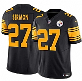 Men & Women & Youth Pittsburgh Steelers #27 Trey Sermon Black 2025 F.U.S.E. Color Rush Vapor Untouchable Limited Stitched Jersey,baseball caps,new era cap wholesale,wholesale hats