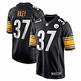 Men & Women & Youth Pittsburgh Steelers #37 Elijah Riley Nike Black Game Player Jersey,baseball caps,new era cap wholesale,wholesale hats