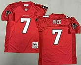 Men's Atlanta Falcons #7 Michael Vick Red 2003 Throwback Jersey,baseball caps,new era cap wholesale,wholesale hats