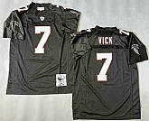 Men's Atlanta Falcons #7 Michael Vick Black 2003 Throwback Jersey,baseball caps,new era cap wholesale,wholesale hats