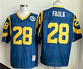 Men's Los Angeles Rams #28 Marshall Faulk Royal Throwback Football Stitched Jersey,baseball caps,new era cap wholesale,wholesale hats