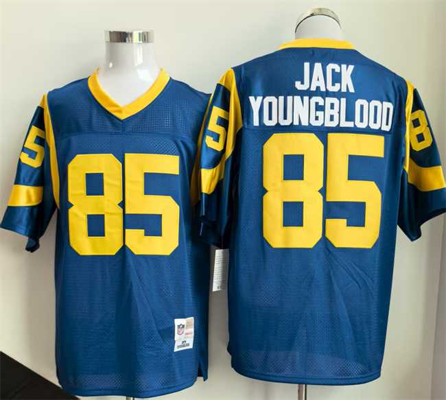 Men's Los Angeles Rams #85 Jack Youngblood Royal Throwback Football Stitched Jersey,We sell and wholesale Men's Los Angeles Rams #85 Jack Youngblood Royal Throwback Football Stitched Jersey on line form chian!