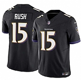 Men & Women & Youth Baltimore Ravens #15 Cooper Rush Black 2025 F.U.S.E Vapor Limited Jersey,baseball caps,new era cap wholesale,wholesale hats