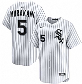 Men's Chicago White Sox #5 Munetaka Murakami White 2025 Home Limited Stitched Jersey Dzhi,baseball caps,new era cap wholesale,wholesale hats