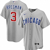Men's Chicago Cubs #3 Alex Bregman Gray 2026 Cool Base Limited Stitched Jersey Dzhi,baseball caps,new era cap wholesale,wholesale hats