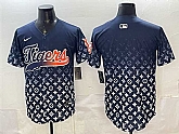 Men's Detroit Tigers Blank Navy With Patch Vapor Premier Limited Stitched Jersey Dzhi,baseball caps,new era cap wholesale,wholesale hats