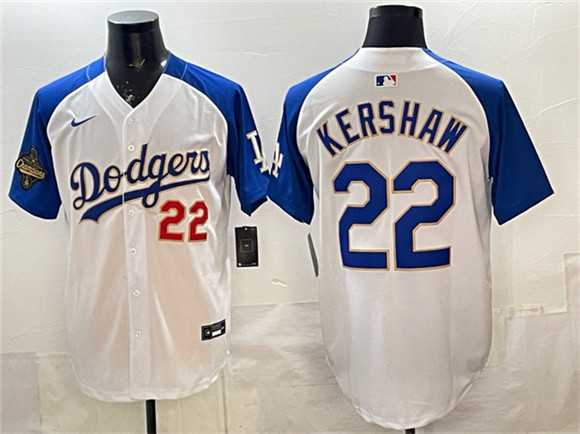 Men's Los Angeles Dodgers #22 Clayton Kershaw White Royal 2025 World Series Champions Patch Limited Stitched Jersey Dzhi,We sell and wholesale Men's Los Angeles Dodgers #22 Clayton Kershaw White Royal 2025 World Series Champions Patch Limited Stitched Jersey Dzhi on line form chian!