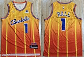 Men's Charlotte Hornets #1 LaMelo Ball Orange 2025-26 City Edition Stitched Jersey,baseball caps,new era cap wholesale,wholesale hats