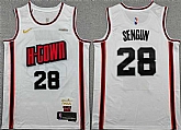 Men's Houston Rockets #28 Alperen Sengun White 2024-25 City Edition Stitched Jersey,baseball caps,new era cap wholesale,wholesale hats