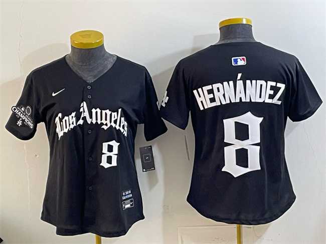 Youth Los Angeles Dodgers #8 Enrique Hernandez Black 2025 World Series Champions LA Gothic Edition Limited Stitched Jersey Dzhi,We sell and wholesale Youth Los Angeles Dodgers #8 Enrique Hernandez Black 2025 World Series Champions LA Gothic Edition Limited Stitched Jersey Dzhi on line form chian!