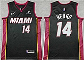 Men's Miami Heat #14 Tyler Herro Black Icon Edition Stitched Jersey,baseball caps,new era cap wholesale,wholesale hats