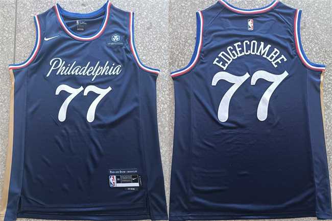 Men's Philadelphia 76ers #77 V. J. Edgecombe Navy 2025-26 City Edition Stitched Jersey,We sell and wholesale Men's Philadelphia 76ers #77 V. J. Edgecombe Navy 2025-26 City Edition Stitched Jersey on line form chian!