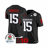 Men's Indiana Hoosiers #15 Fernando Mendoza 2025 F.U.S.E. Rose Bowl Black Stitched Jersey Dzhi,baseball caps,new era cap wholesale,wholesale hats