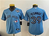 Youth Toronto Blue Jays #39 Trey Yesavage Blue 2025 World Series Cool Base Stitched Jersey Dzhi,baseball caps,new era cap wholesale,wholesale hats