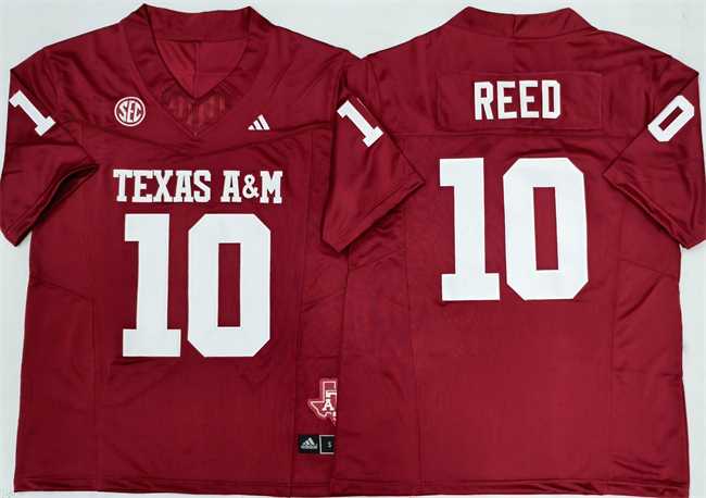 Men's Texas A&M Aggies Lions #10 Marcel Reed Red 2025 F.U.S.E. Stitched Jersey,We sell and wholesale Men's Texas A&M Aggies Lions #10 Marcel Reed Red 2025 F.U.S.E. Stitched Jersey on line form chian!