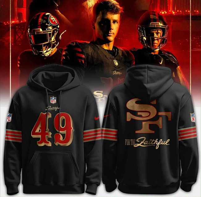 Men's San Francisco 49ers Black 2025 'Rivalries' Pullover Hoodie,We sell and wholesale Men's San Francisco 49ers Black 2025 'Rivalries' Pullover Hoodie on line form chian!