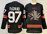 Men's Canada Hockey #97 Connor McDavid Black Stitched Jersey,baseball caps,new era cap wholesale,wholesale hats
