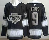 Men's Los Angeles Kings #9 Adrian Kempe Black Alternate Authentic Jersey,baseball caps,new era cap wholesale,wholesale hats