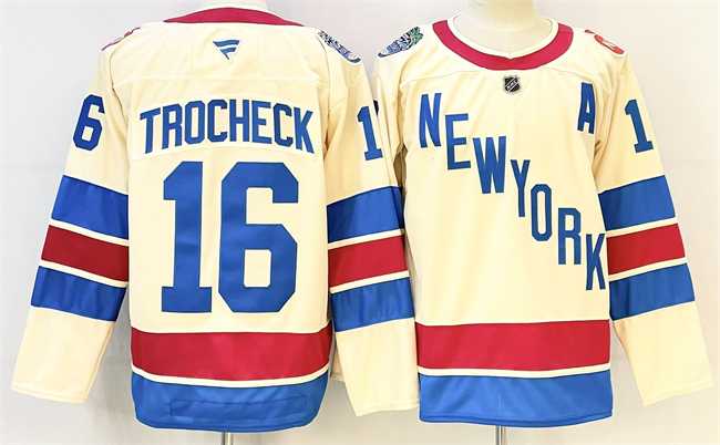 Men's New York Rangers #16 Vincent Trocheck Beige 2025-26 Winter Classic With A Patch Stitched Hockey Jersey,We sell and wholesale Men's New York Rangers #16 Vincent Trocheck Beige 2025-26 Winter Classic With A Patch Stitched Hockey Jersey on line form chian!