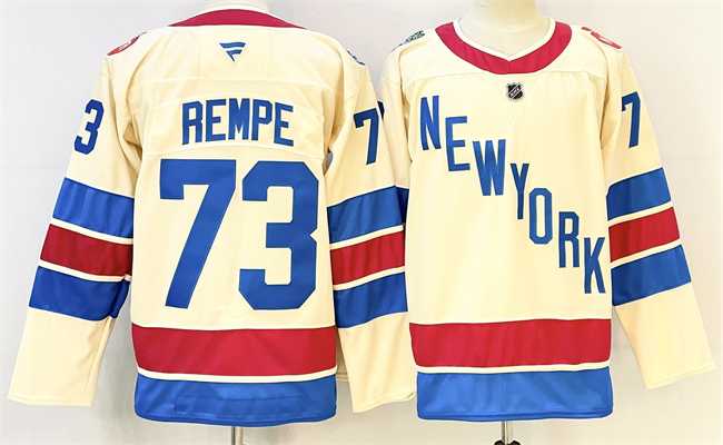 Men's New York Rangers #73 Matt Rempe Beige 2025-26 Winter Classic With A Patch Stitched Hockey Jersey,We sell and wholesale Men's New York Rangers #73 Matt Rempe Beige 2025-26 Winter Classic With A Patch Stitched Hockey Jersey on line form chian!