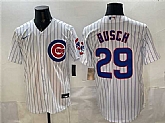 Men's Chicago Cubs #29 Michael Busch White Cool Base Stitched Jersey,baseball caps,new era cap wholesale,wholesale hats
