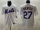 Men's New York Mets #27 Mark Vientos White Cool Base Stitched Jersey,baseball caps,new era cap wholesale,wholesale hats