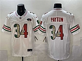 Men's Chicago Bears #34 Walter Payton White Mexico F.U.S.E. With VMH Patch Stitched Jersey,baseball caps,new era cap wholesale,wholesale hats